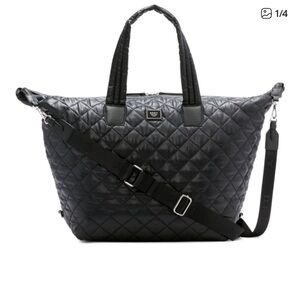 DKNY Black Maya weekender nylon tote (similar to MZ Wallace) - Like New